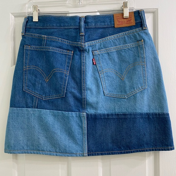 Levi’s Patchwork Denim Skirt 8/29 - Picture 6 of 7
